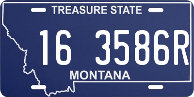 MT license plate 163586R