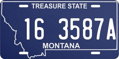 MT license plate 163587A