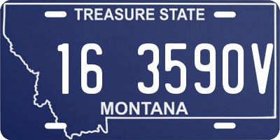 MT license plate 163590V
