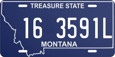 MT license plate 163591L