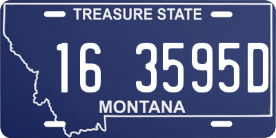 MT license plate 163595D