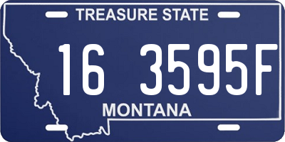 MT license plate 163595F