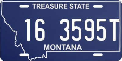 MT license plate 163595T