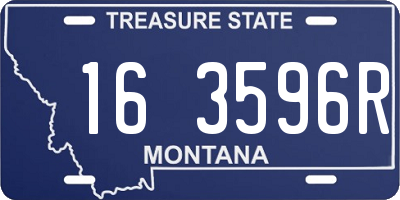 MT license plate 163596R
