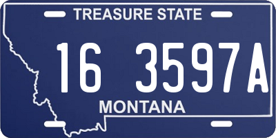 MT license plate 163597A