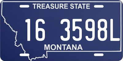 MT license plate 163598L