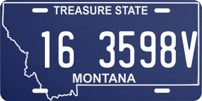 MT license plate 163598V