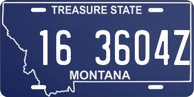 MT license plate 163604Z