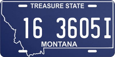 MT license plate 163605I