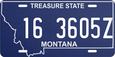 MT license plate 163605Z