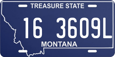 MT license plate 163609L
