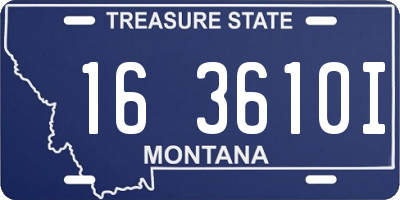 MT license plate 163610I