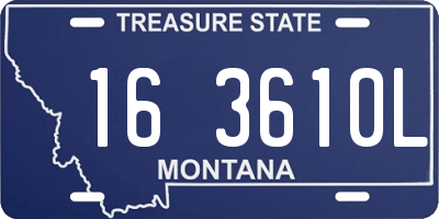 MT license plate 163610L