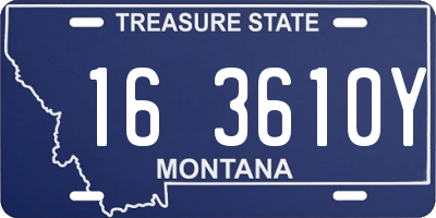 MT license plate 163610Y