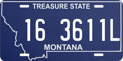 MT license plate 163611L