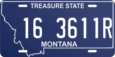 MT license plate 163611R