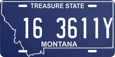 MT license plate 163611Y