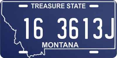 MT license plate 163613J