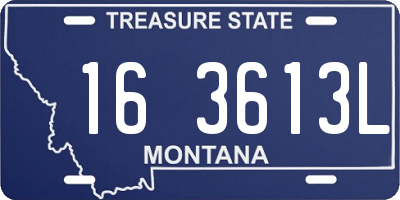 MT license plate 163613L