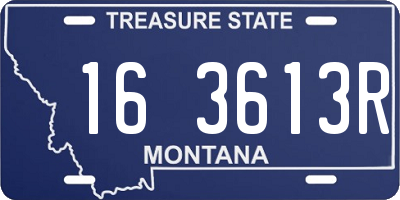 MT license plate 163613R