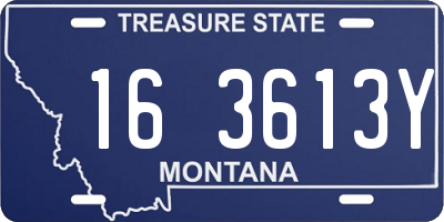 MT license plate 163613Y