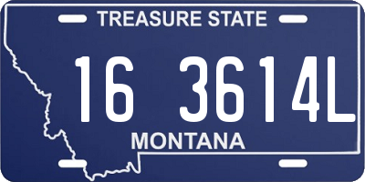 MT license plate 163614L