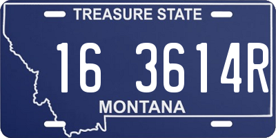 MT license plate 163614R