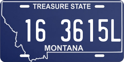 MT license plate 163615L