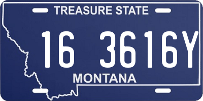 MT license plate 163616Y