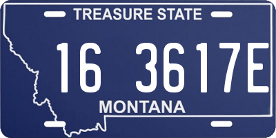 MT license plate 163617E