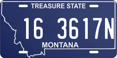 MT license plate 163617N