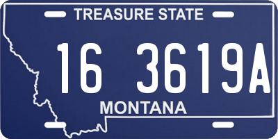 MT license plate 163619A