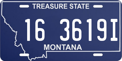 MT license plate 163619I