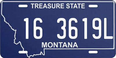 MT license plate 163619L