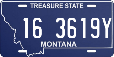 MT license plate 163619Y