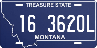 MT license plate 163620L
