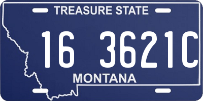 MT license plate 163621C