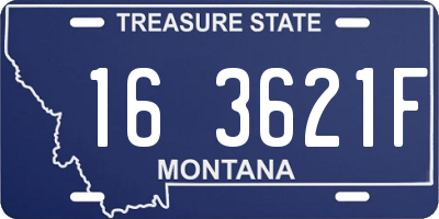 MT license plate 163621F