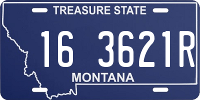MT license plate 163621R