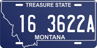 MT license plate 163622A