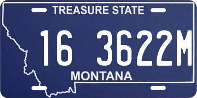MT license plate 163622M