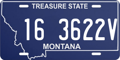 MT license plate 163622V