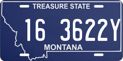 MT license plate 163622Y