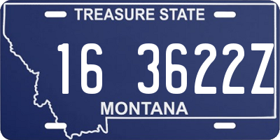 MT license plate 163622Z