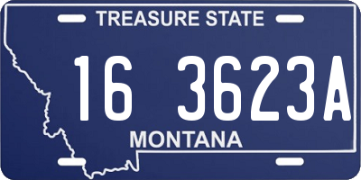 MT license plate 163623A