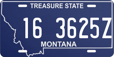 MT license plate 163625Z