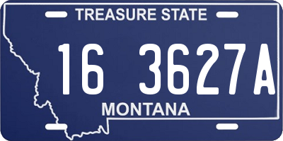 MT license plate 163627A