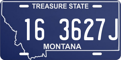 MT license plate 163627J