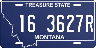 MT license plate 163627R