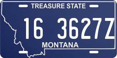 MT license plate 163627Z